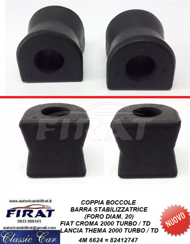 BOCCOLA BARRA STABILIZZATRICE FIAT CROMA THEMA (6624)